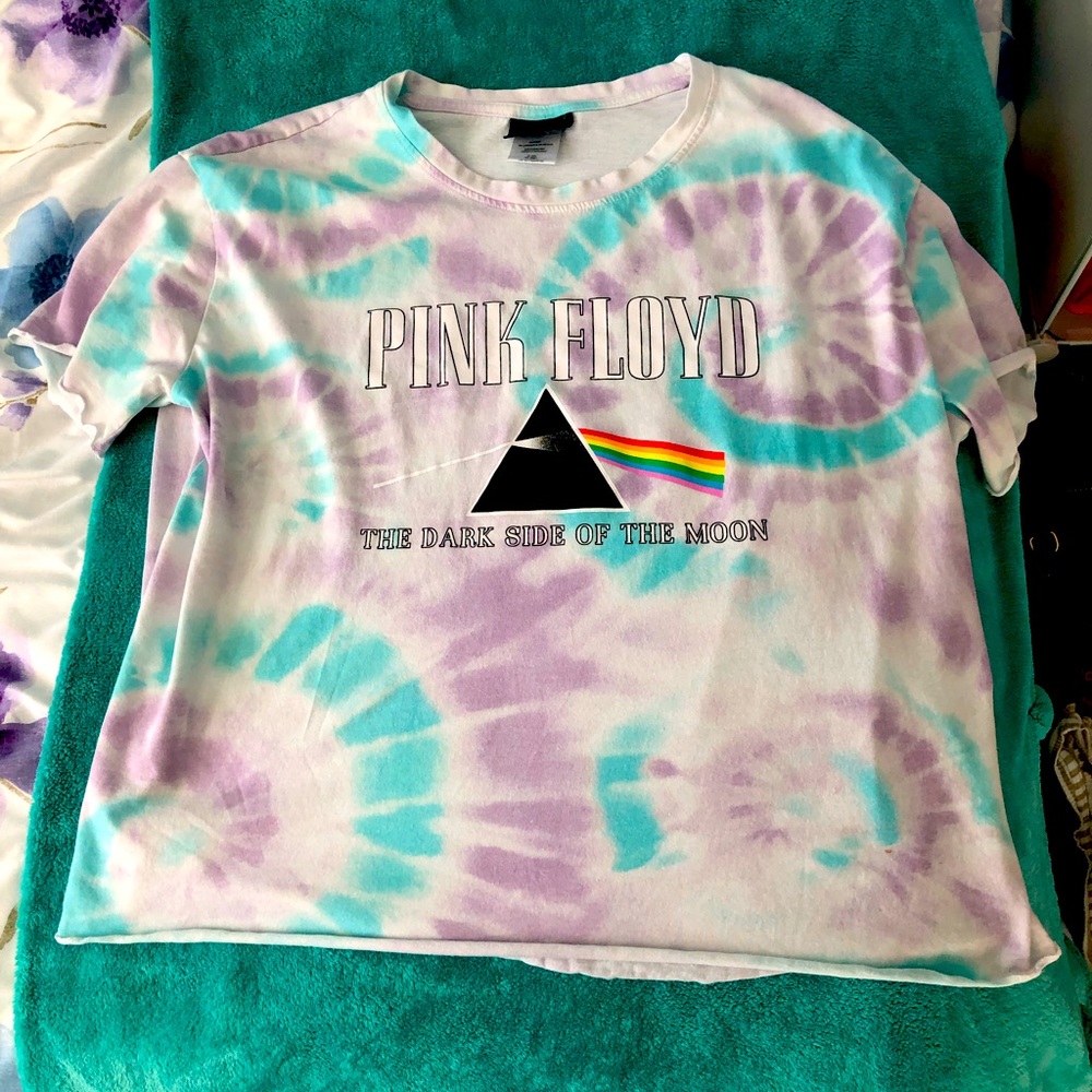 Vintage Pink Floyd the dark side of the moon tye dye shirt